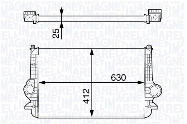 MAGNETI MARELLI Kompressoriõhu radiaator 351319202780